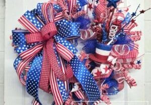 Everbloom - Patriotic Deco Mesh Wreath