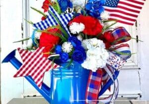 Everbloom - Patriotic Water Can Arrangement