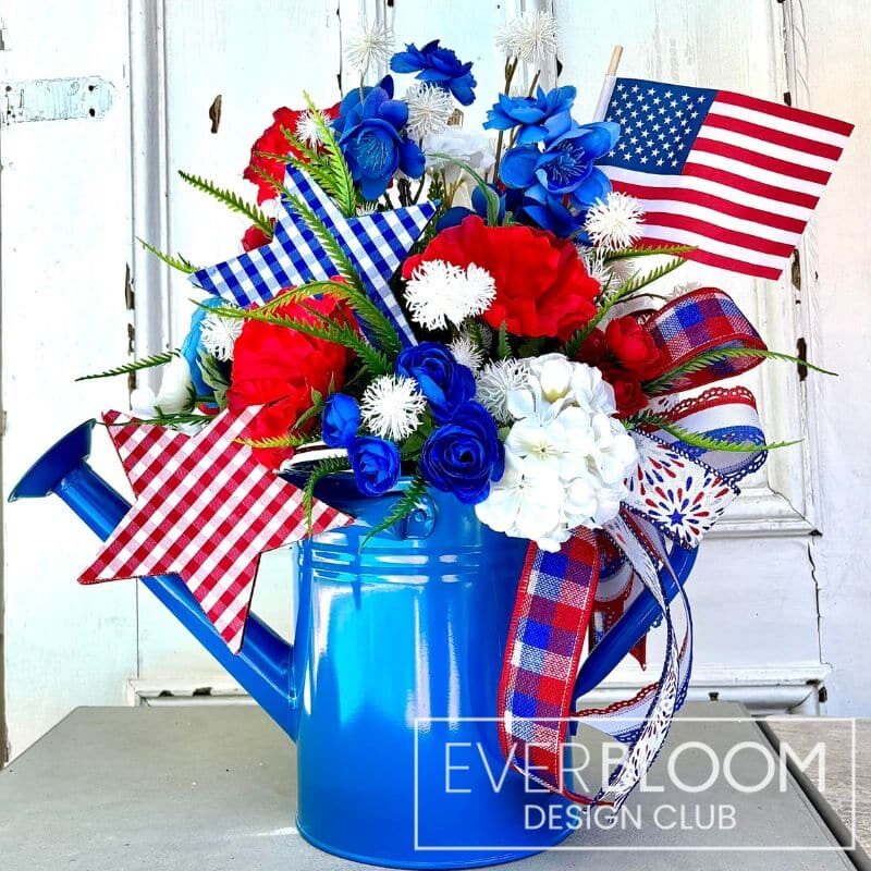 Everbloom - Patriotic Water Can Arrangement