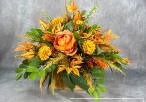 Everbloom - Round Fall Rose Arrangement