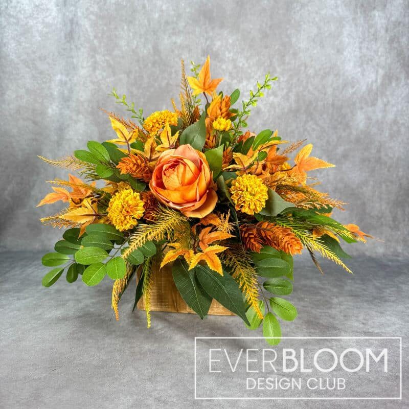 Everbloom - Round Fall Rose Arrangement