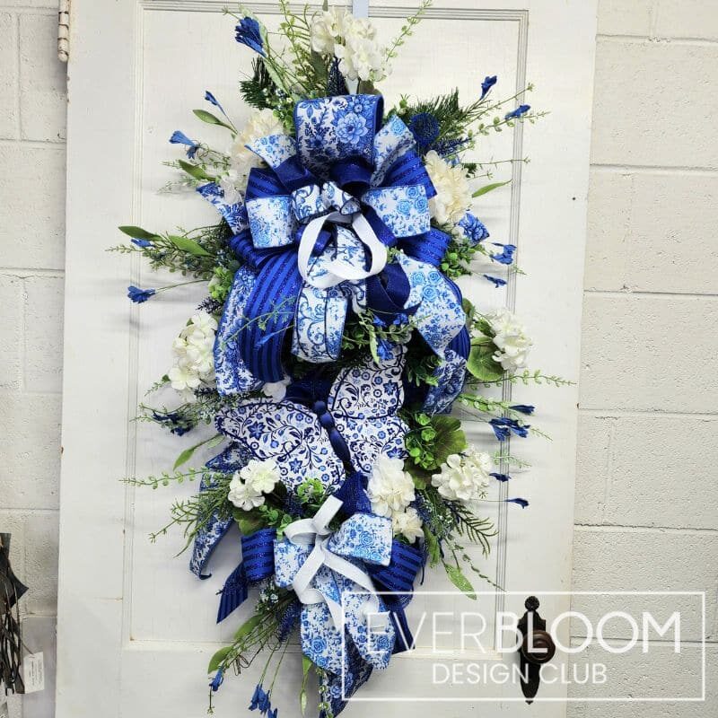 Everbloom - Summer Chinoiserie Butterfly Swag