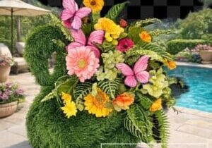 Everbloom - Summer Swan Centerpiece