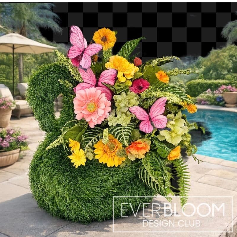 Everbloom - Summer Swan Centerpiece