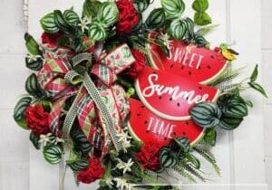 Everbloom - Sweet Summer Time Watermelon Wreath