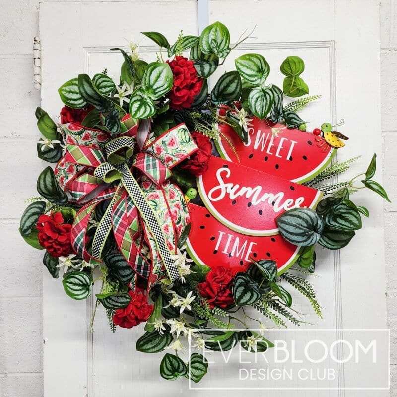Everbloom - Sweet Summer Time Watermelon Wreath