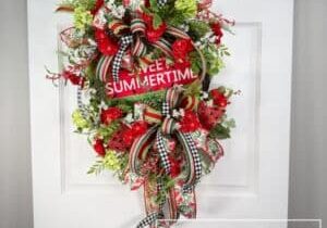 Everbloom - Sweet Summer Watermelon Grapevine Wreath