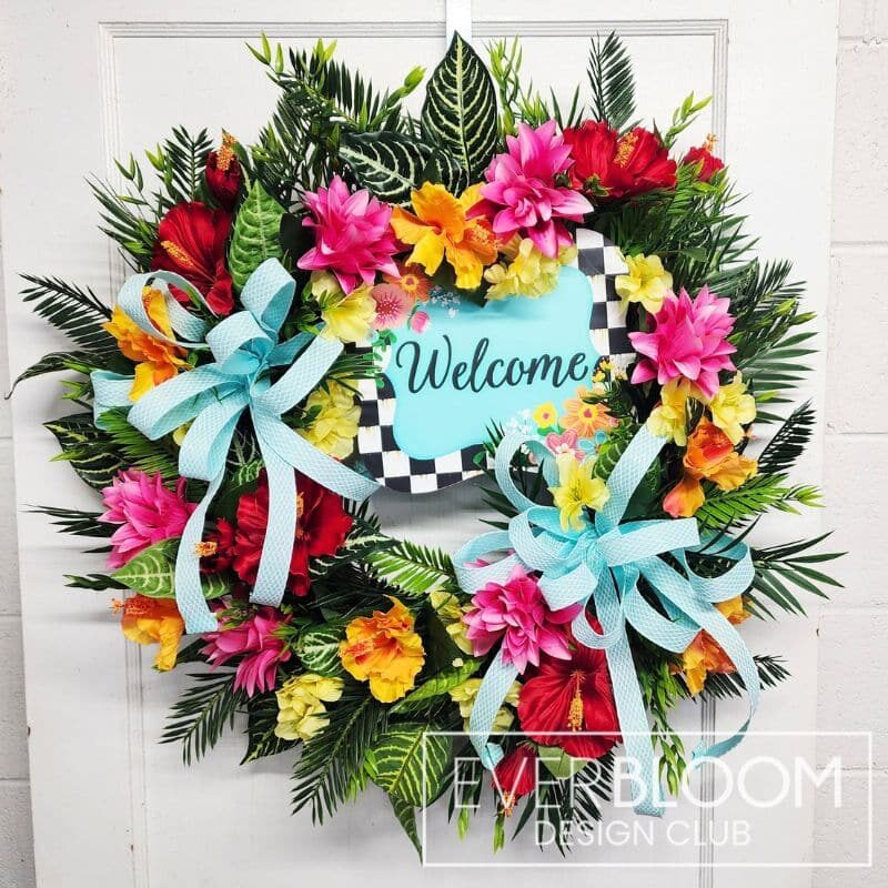 Everbloom - Tropical Paradise Welcome Wreath