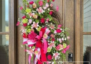 Everbloom - Valentine Divided Grapevine Wreath