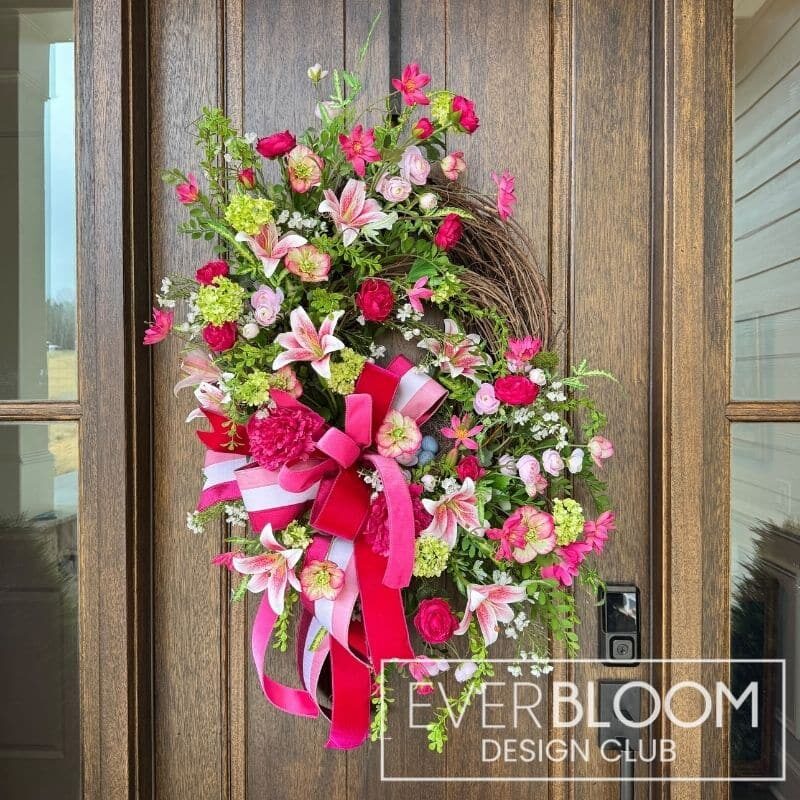 Everbloom - Valentine Divided Grapevine Wreath