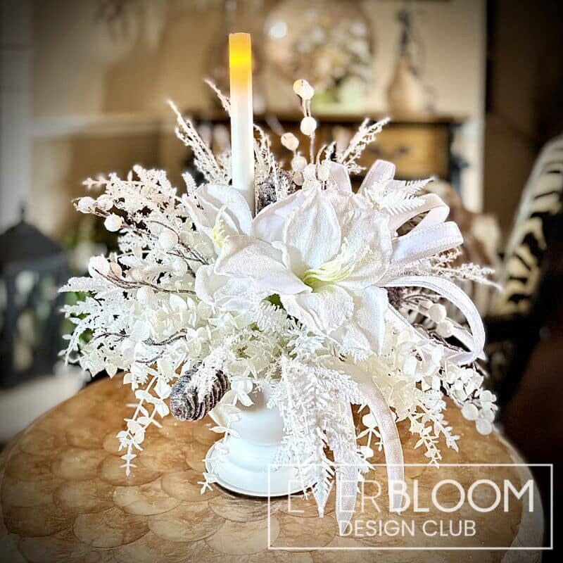 Everbloom - White Amaryllis Centerpiece