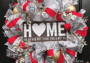 How to Deco Mesh Home Valentine's Day Wreath - blg