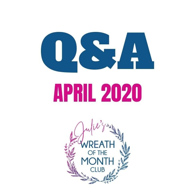 Q&A - April 2020