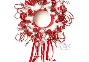 Red-White-Christmas-Streamer-Wreath-Training
