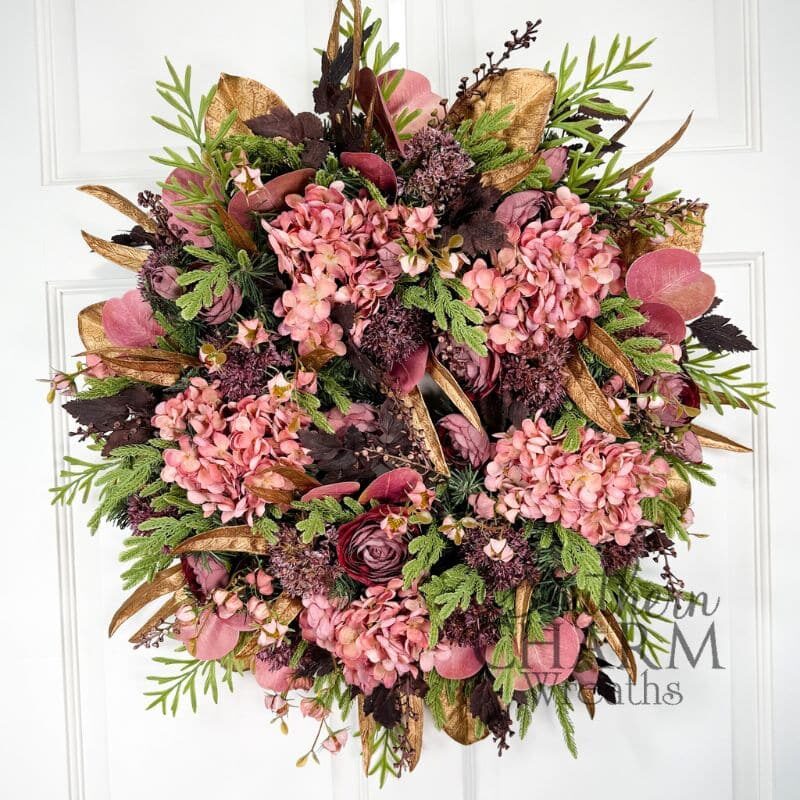 Simple Christmas Workshop - Mauve Compact Wreath