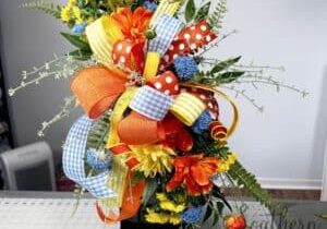 Summer Cosmos Lantern Topper