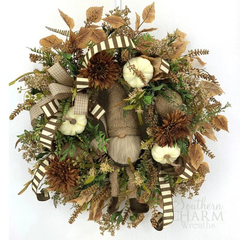 gnome fall wreath