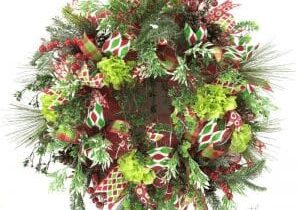 how to deco mesh garden christmas wreath b