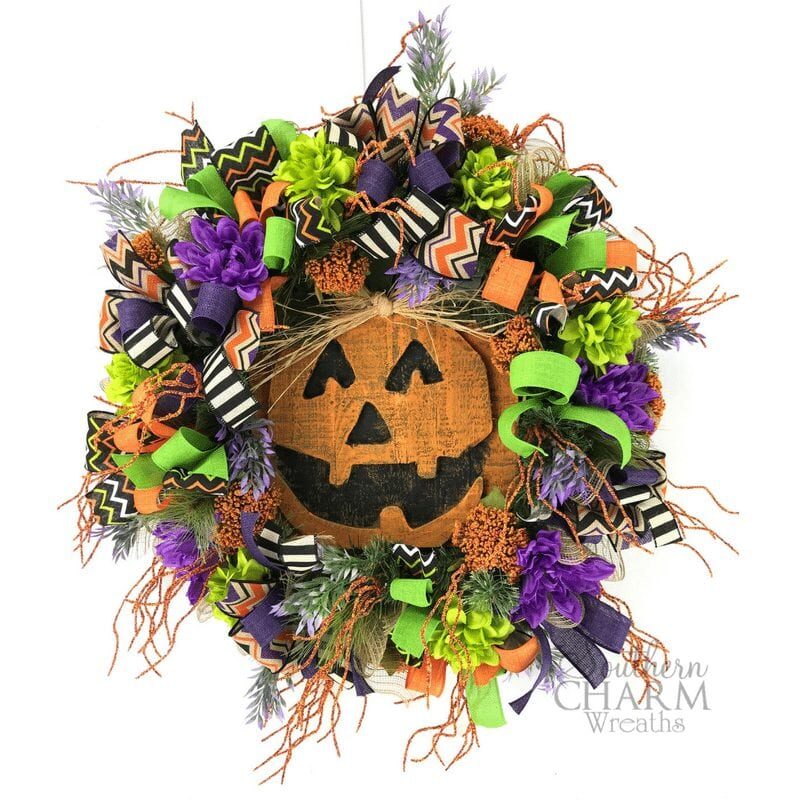 how to halloween wreath