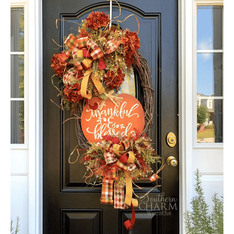 how to make large oval fall silk flower wreath